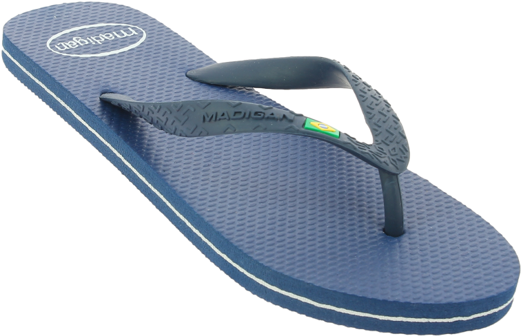 Madigan Men's Beach Slippers Rubby Ass A 39/46 Blue - Flip-flops (800x1085), Png Download