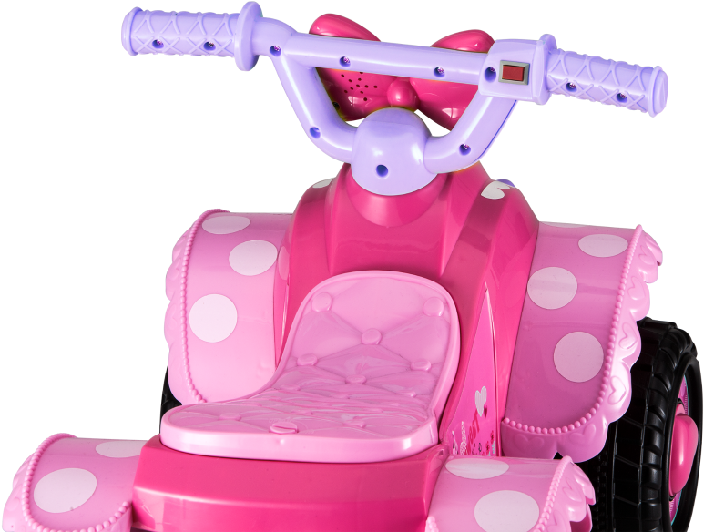 Minnie Mouse Hot Rod Toddler Quad - Kid Trax (900x600), Png Download