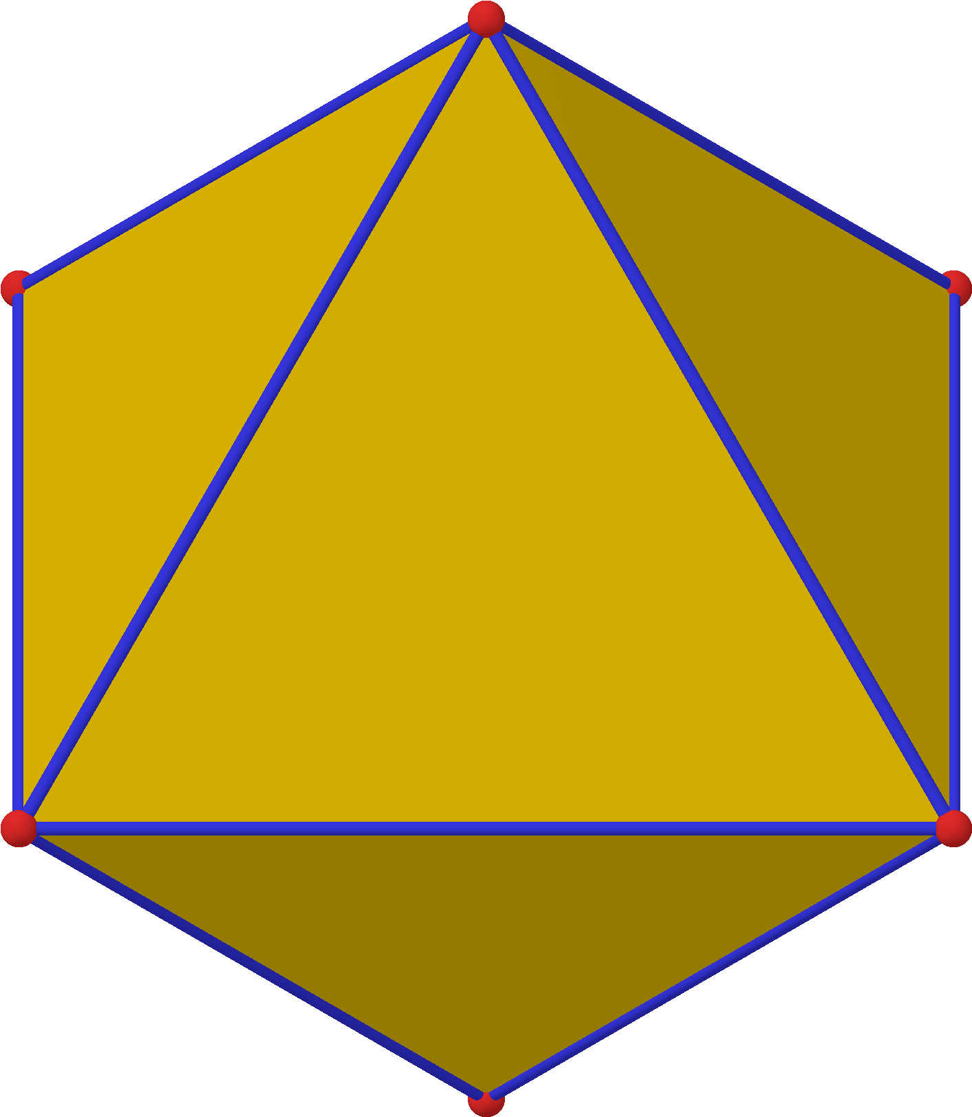 Polyhedron 8 From Yellow - Triangle (2000x2000), Png Download