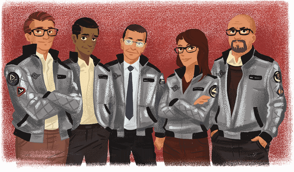 Space Angels Has A Capable Crew - Tuxedo (1012x593), Png Download