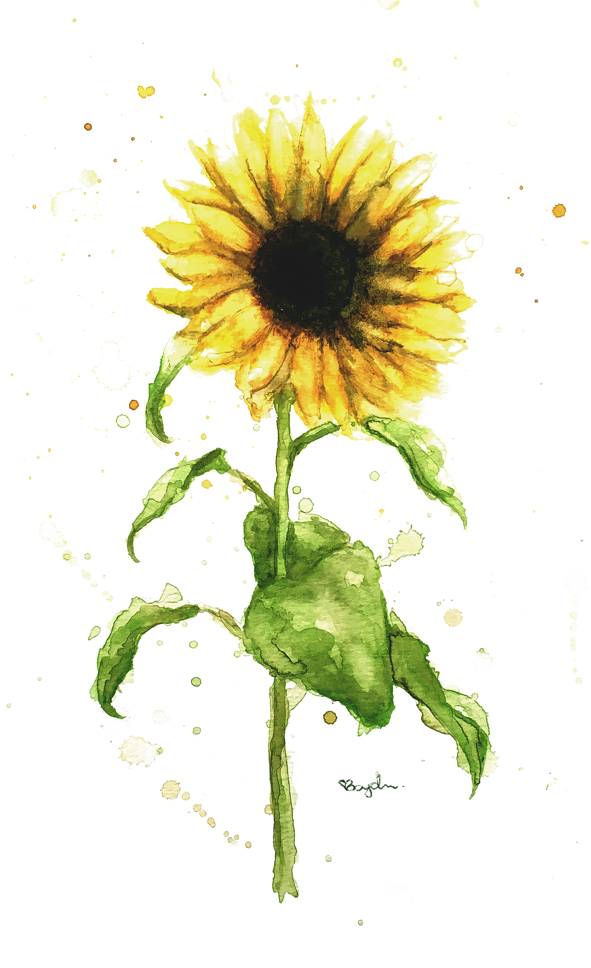 The Following Artworks Were Created For The Raw Art - Sunflower (1920x3140), Png Download
