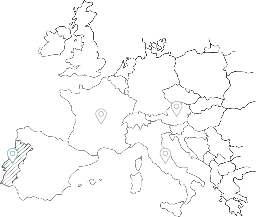 Premium Egyptian Cotton, Or Eco-friendly Tencel™ From - Outline Map Of Europe (900x800), Png Download