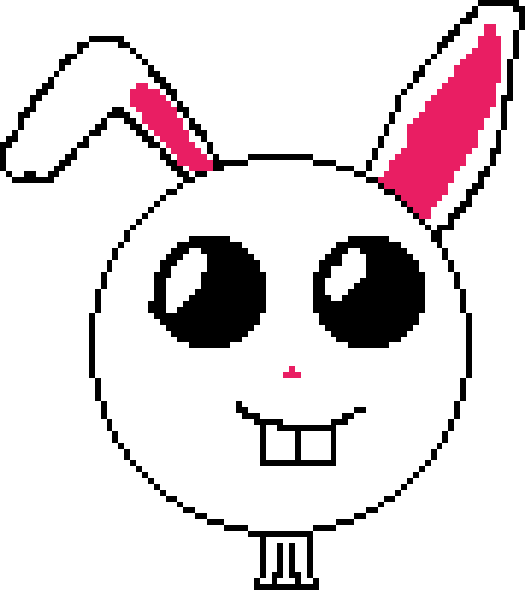 Scary Bunny - Cartoon (1200x1200), Png Download