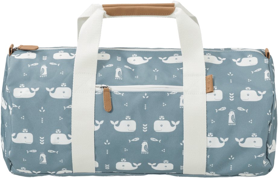 Weekend Bag Whale Blue Fog - Sac Weekend Enfant (1024x1024), Png Download
