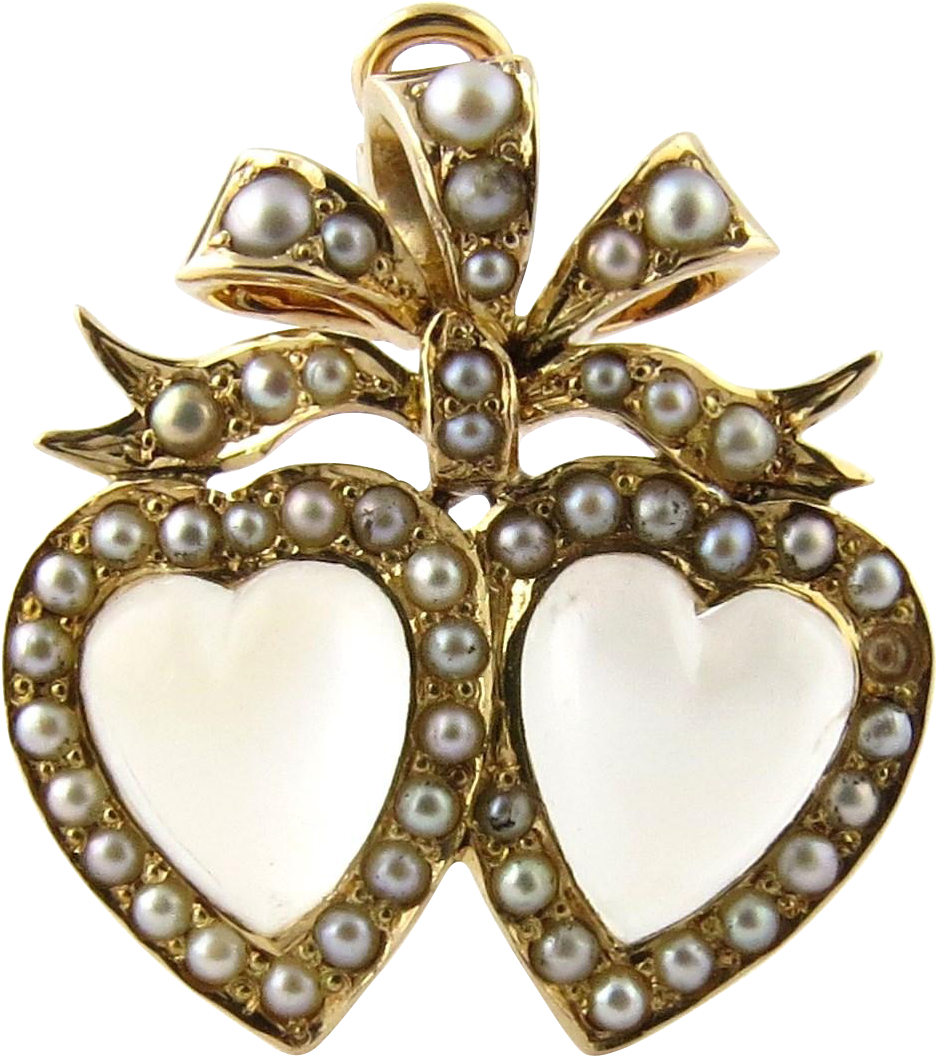 @rubylanecom Antique Victorian 14k Yellow Gold Double - Services Public School Mardan (1055x1055), Png Download