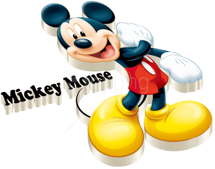 Free Png Download Mickey Mouse Free S Clipart Png Photo - Mickey Mouse (851x637), Png Download