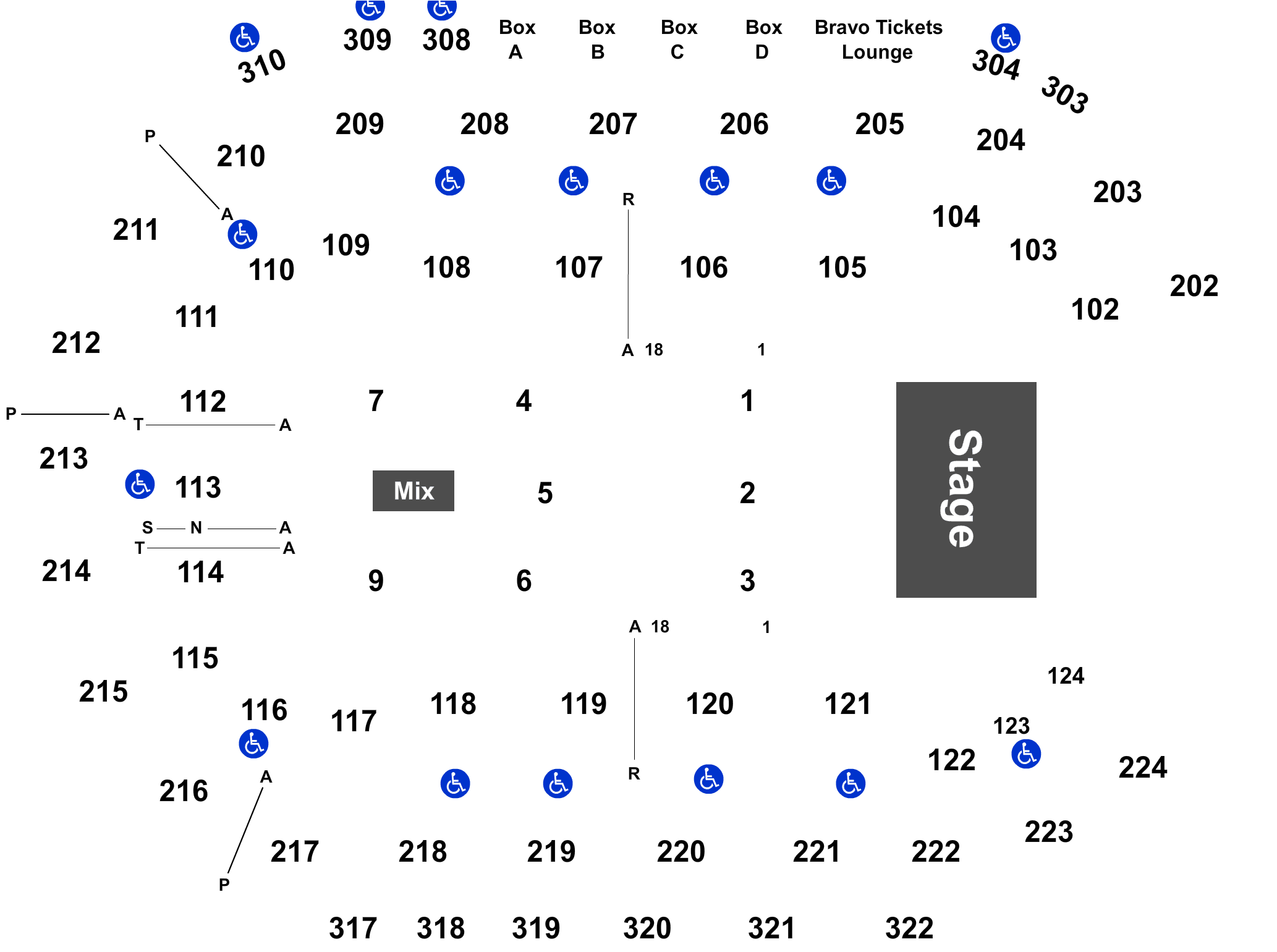 Event Info - Mandalay Bay Resort Event Center Seating Map (2100x1556), Png Download