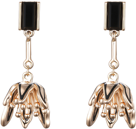 Flower Shape Drop Earrings - Earrings (600x798), Png Download