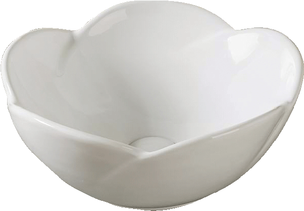 Modern Design Flower Shape Bowl Bathroom Ceramic Countertop - Bowl (800x800), Png Download