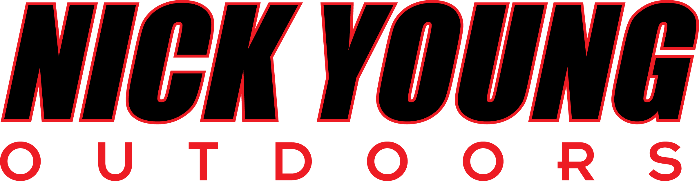 Nick Young Outdoors - Graphic Design (2410x624), Png Download