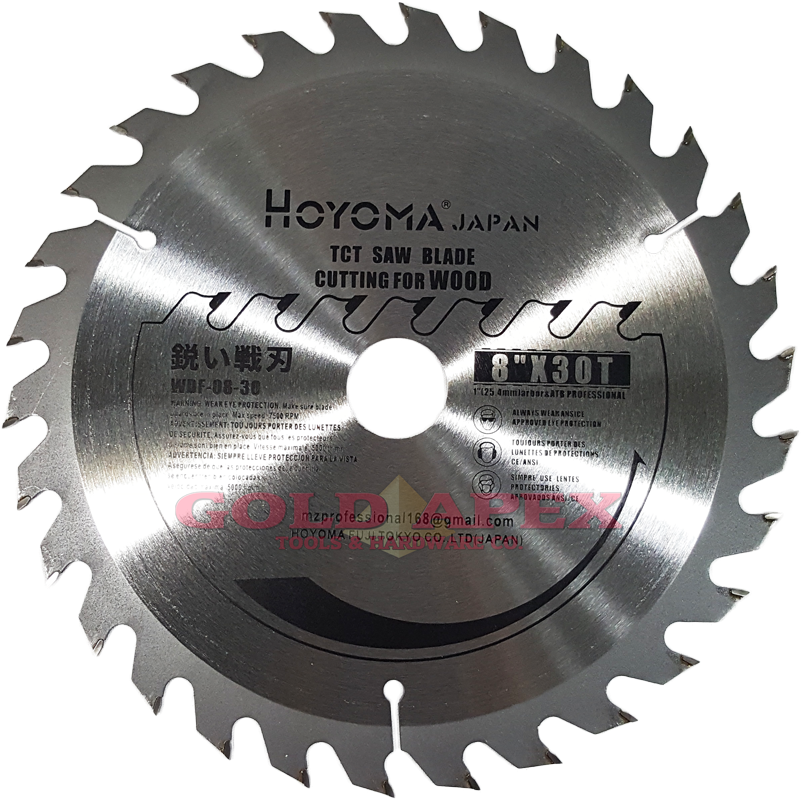 Hoyoma Circular Saw Blade 8"x30t - Testera Za Rucni Cirkular (1000x955), Png Download