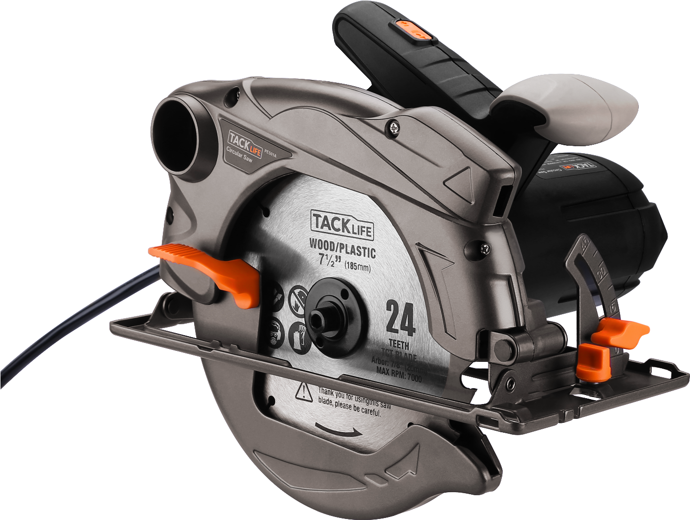 Tacklife Pes01a Circular Saw - Sierras Circulares (1500x1500), Png Download