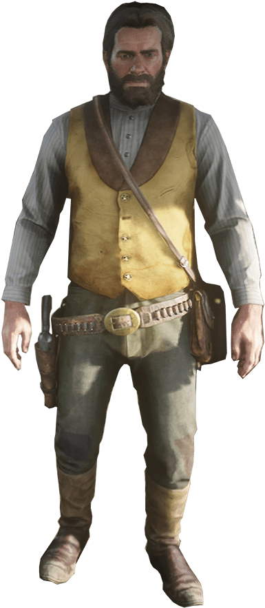 The Ruffian-min - Vaquero Outfit Red Dead Redemption 2 (405x900), Png Download