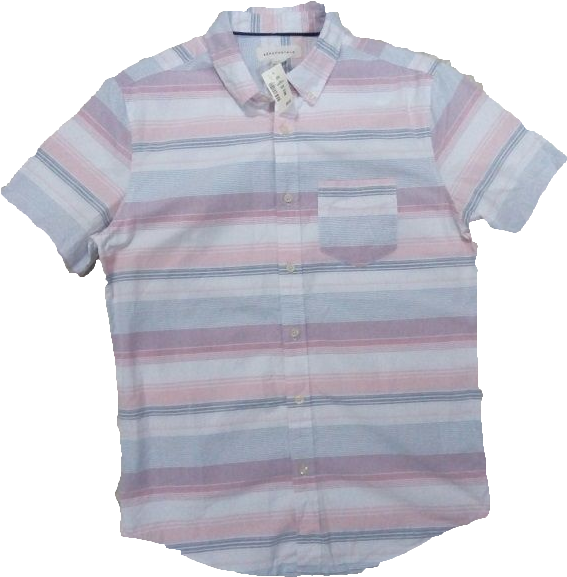 Aeropostale Striped Short Sleeved Shirt - Polo Shirt (600x600), Png Download
