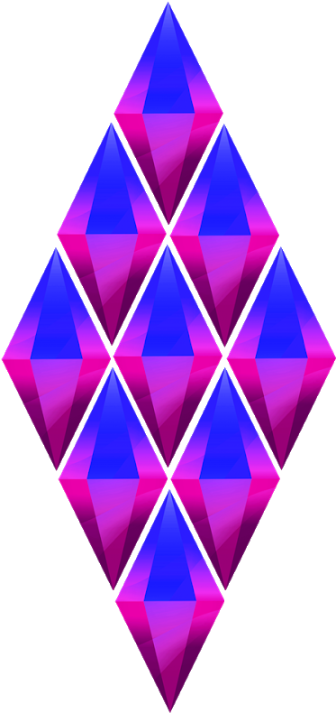 Plumbob Kryptonita Rosa - Triangle (830x830), Png Download