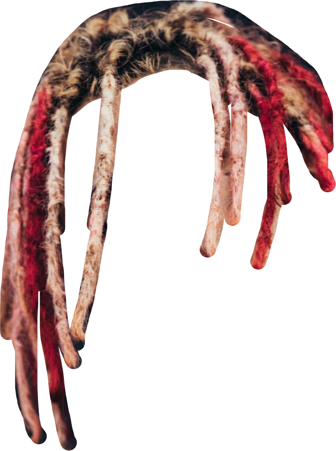 Largest Collection Of Free To Edit Lilpump Stickers - Lil Pump Dreads Png (688x922), Png Download