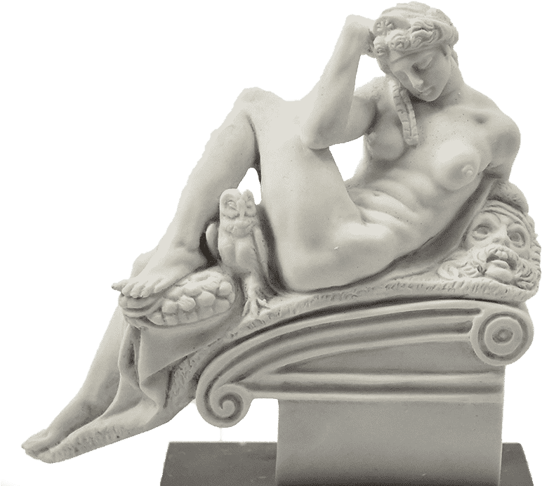 Medici Chapels Statue Of Night By Michelangelo 15 Cm - Statue (1024x768), Png Download