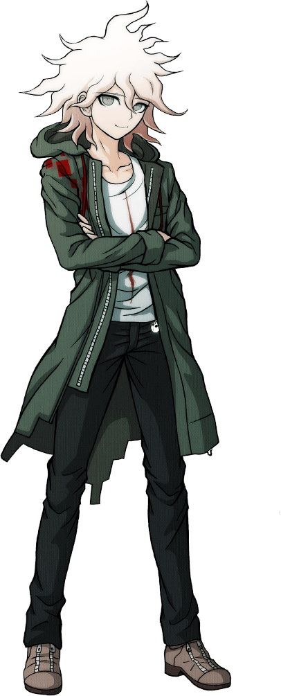 Image - Nagito Komaeda Sprites (406x1005), Png Download.