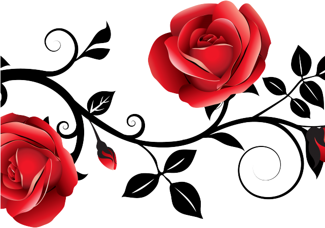 Red Rose Clipart Gothic Rose - Png Clipart Rose (640x480), Png Download
