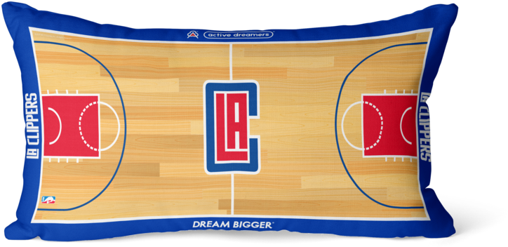 Los Angeles Clippers Lumbar Pillow - Clippers New (1024x1024), Png Download