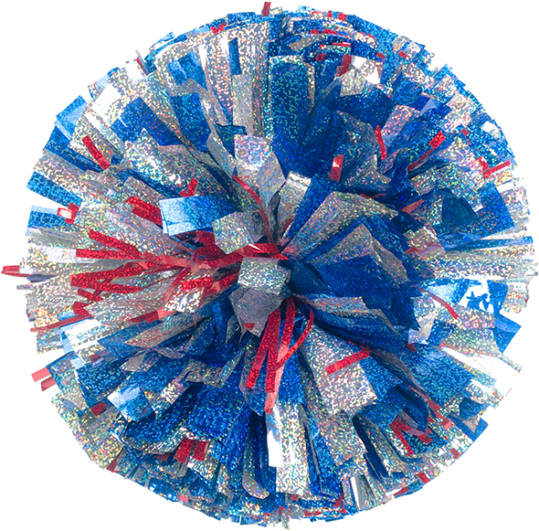 Plastic Show Pom Solid Color Single Glitter - Circle (600x600), Png Download