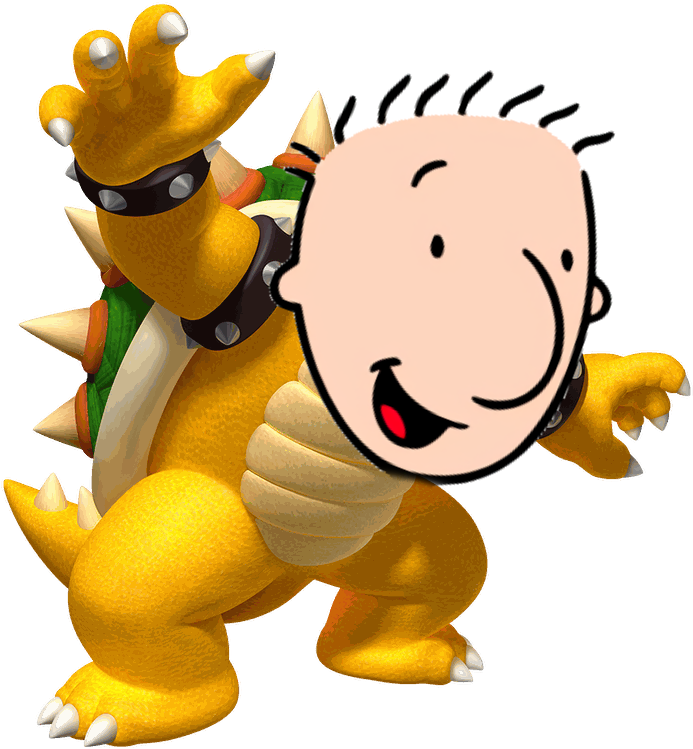 Touch The Bidoof @tasos500 - Mario Bowser (800x779), Png Download