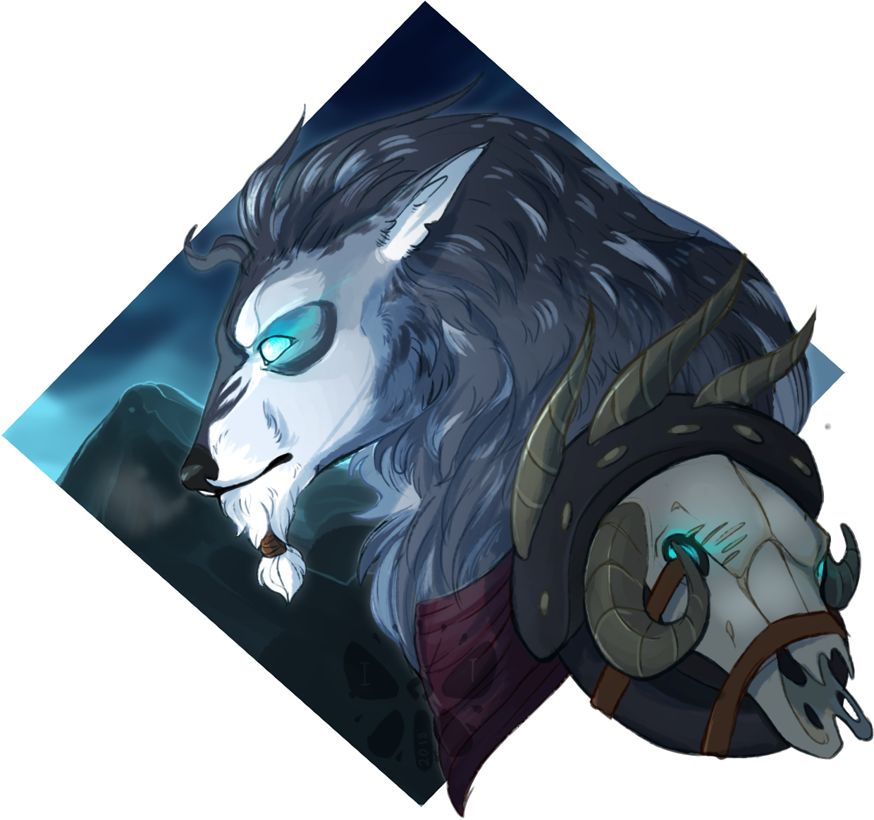 Worgen Death Knight - Death Knight Icon Png (1548x1396), Png Download