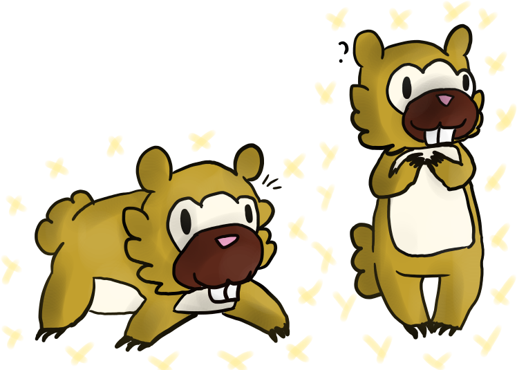 Two Shiny Bidoofs I Caught Today With The Pokeradar - Cartoon (765x564), Png Download