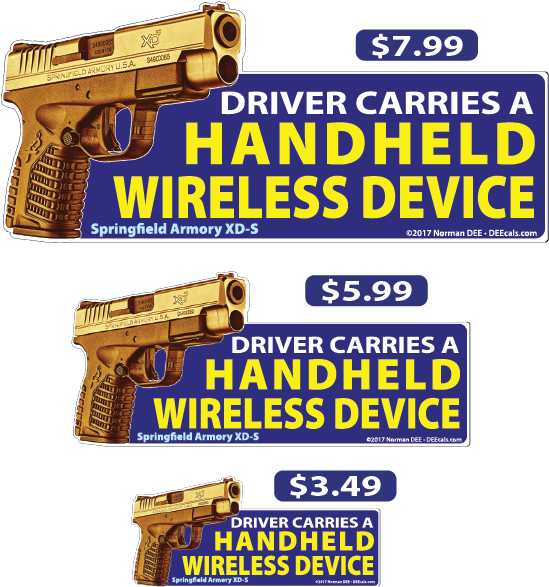 Handheld Wireless Device - Firearm (573x588), Png Download