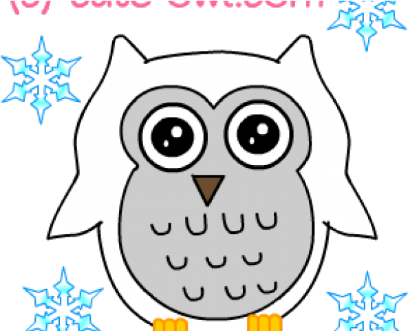 Snowy Owl Clipart Cute Little Cartoon - Cartoon (640x480), Png Download