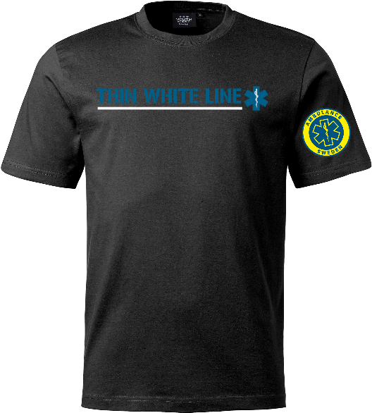 Thin White Line T-shirt - T-shirt (650x650), Png Download