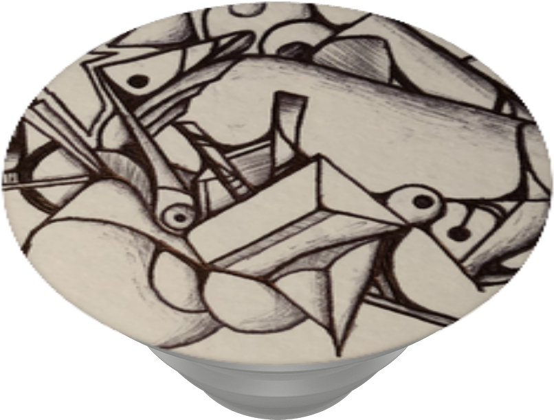 Scribble, Popsockets Scribble - Motif (989x1000), Png Download