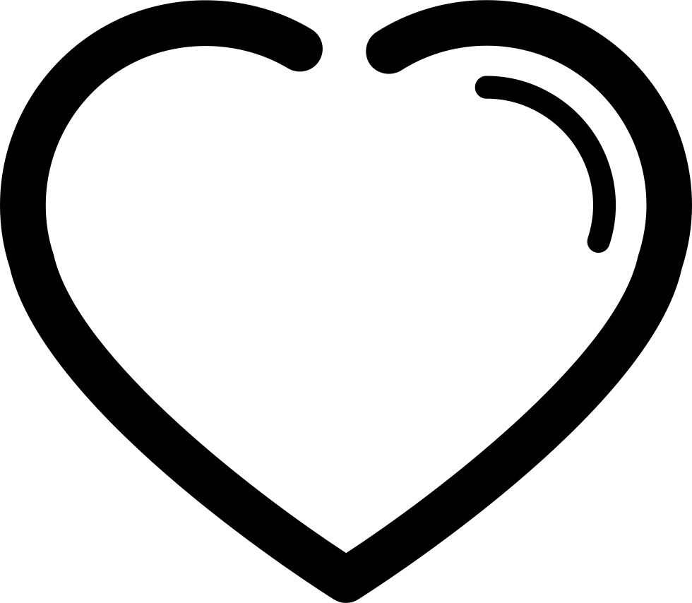 Png File Svg - Heart Shape Image Outline (980x854), Png Download