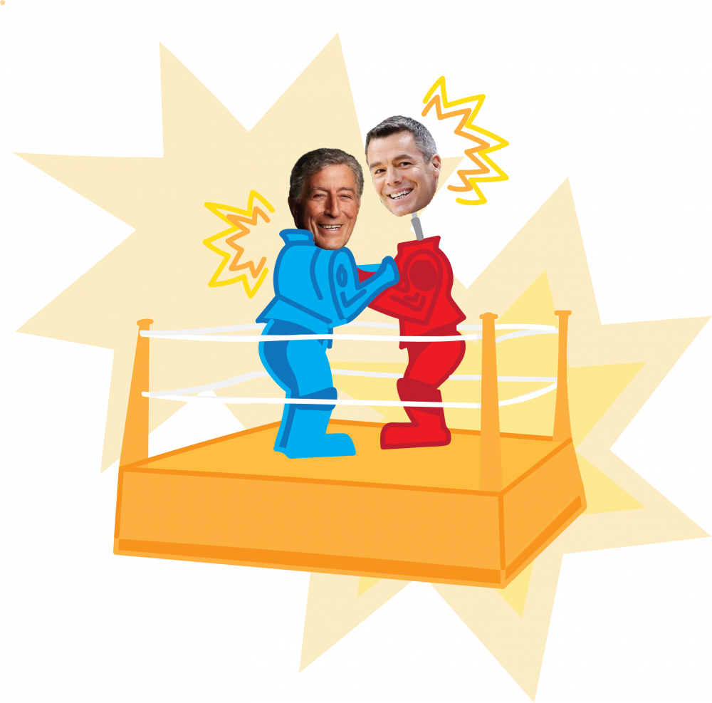 Battle Of The Bennetts - Illustration (1000x987), Png Download