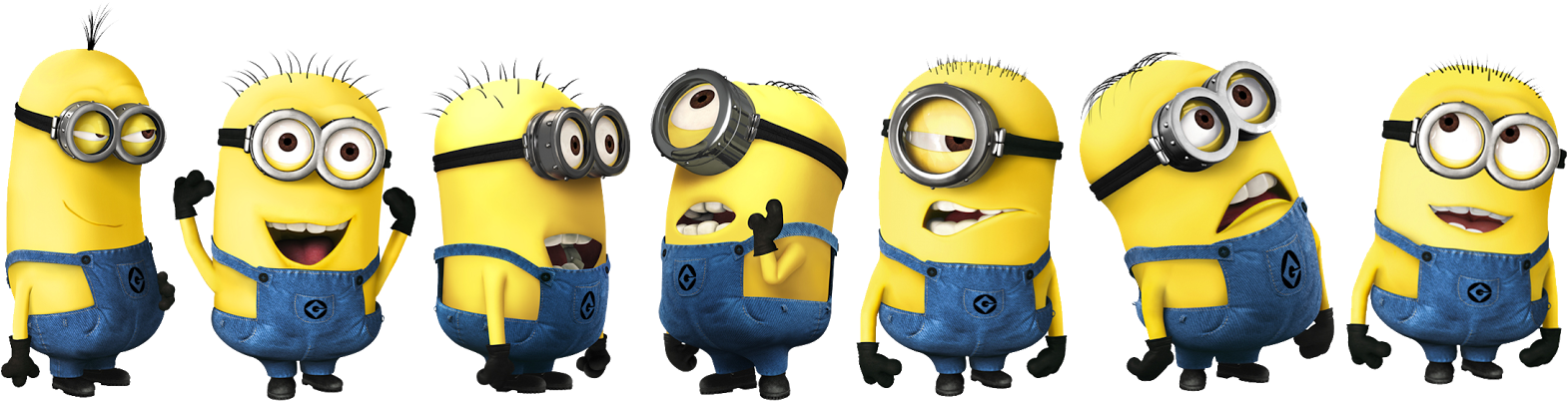 From Ptd - Png Format Minions Png (1600x431), Png Download