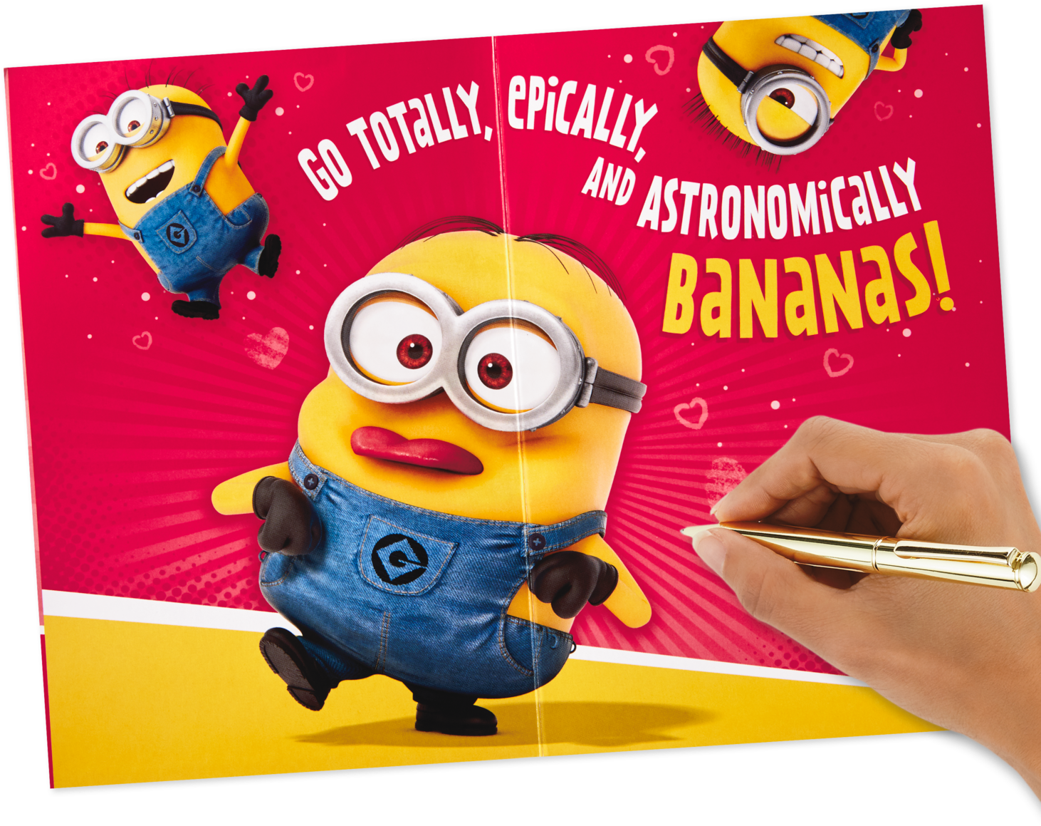 Despicable Me Minions Valentine's Day Card With Sound - I M Weird But You Love Me (1470x1470), Png Download