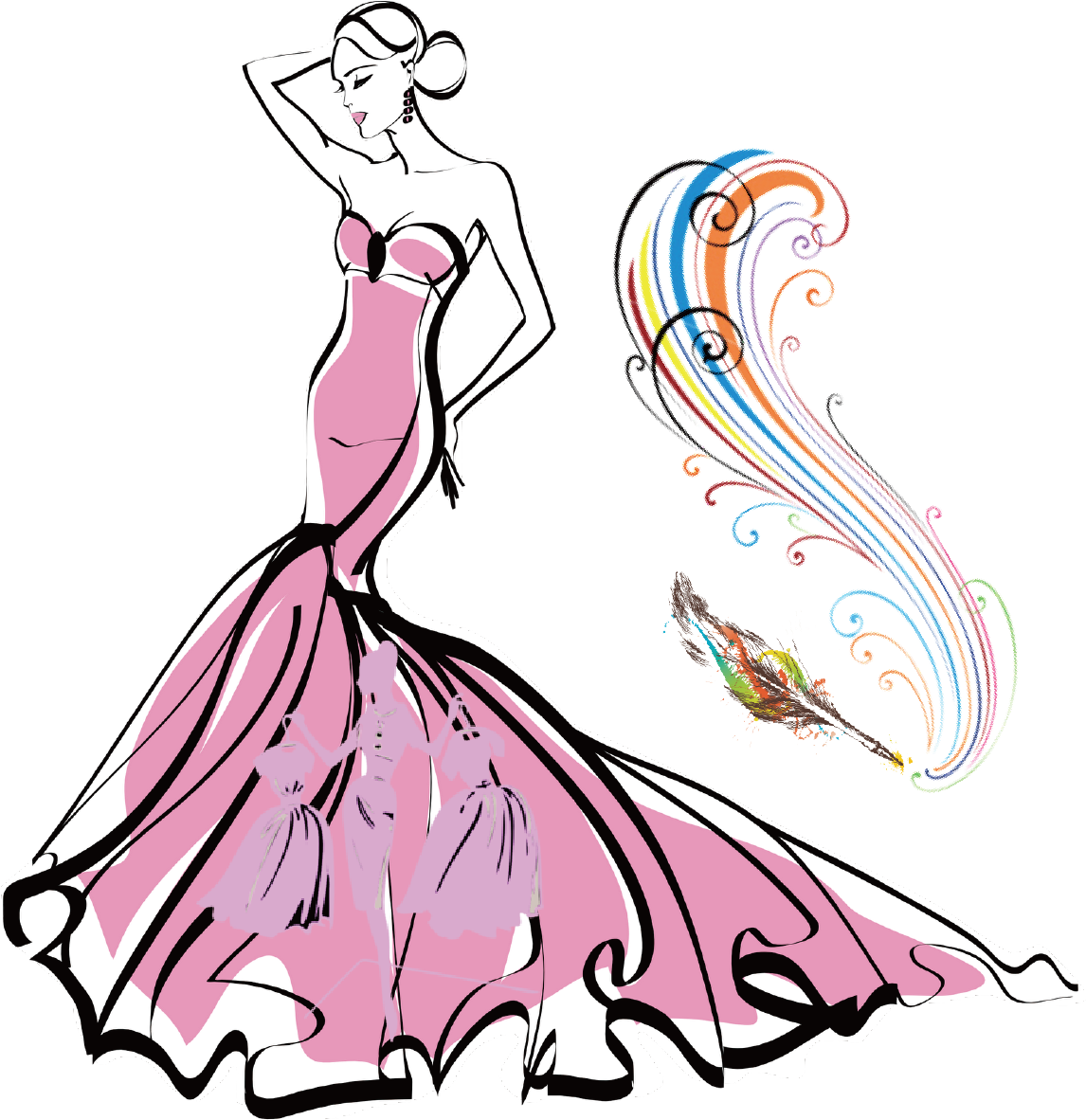 Animated Video Maker Design A Miraculous Fashion Show - Fashion Images Free Download (1211x1181), Png Download