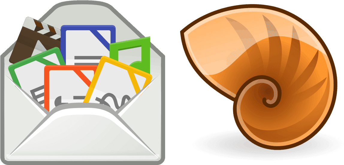 Enviar Archivos Por Correo Electrónico Al Móvil Desde - Nautilus Icon (1200x600), Png Download