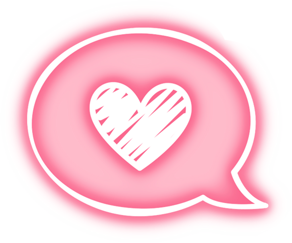 Message Heart Pink Overlay Tumblr Cute Kawaii Neon - Pastel Goth Aesthetic Transparent (1024x852), Png Download