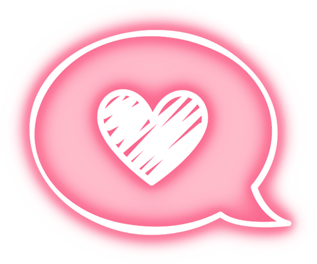 Download Message Heart Pink Overlay Tumblr Cute Kawaii Neon Pastel 