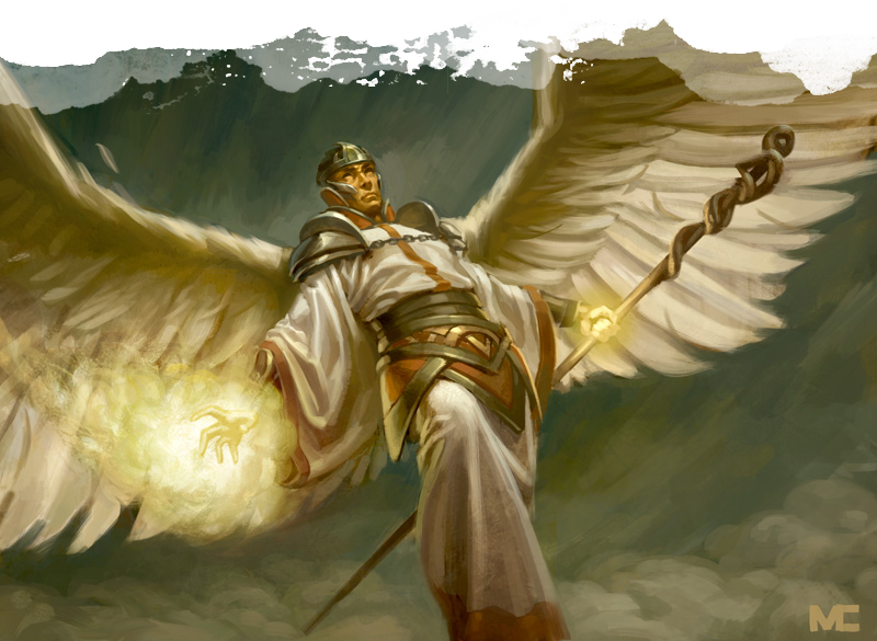 Uscqz4a - Angel Mage (800x585), Png Download