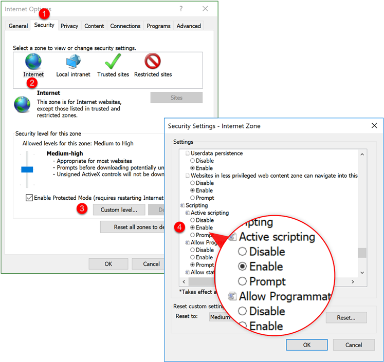 Select "ok\ - Internet Options Security (756x715), Png Download