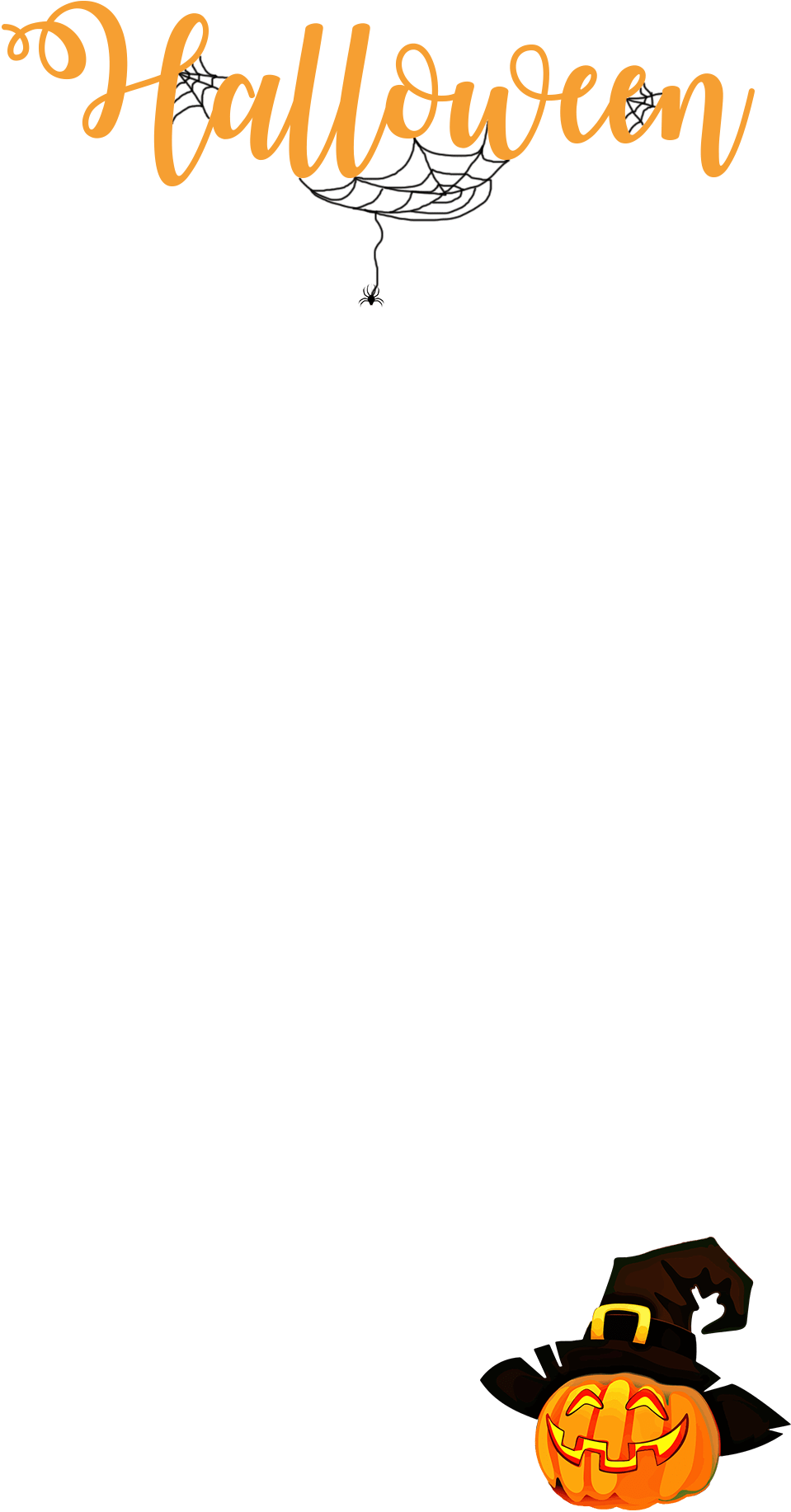 Pumpkin Party Halloween Snapchat Filter Geofilter Maker - Cartoon (1080x1920), Png Download