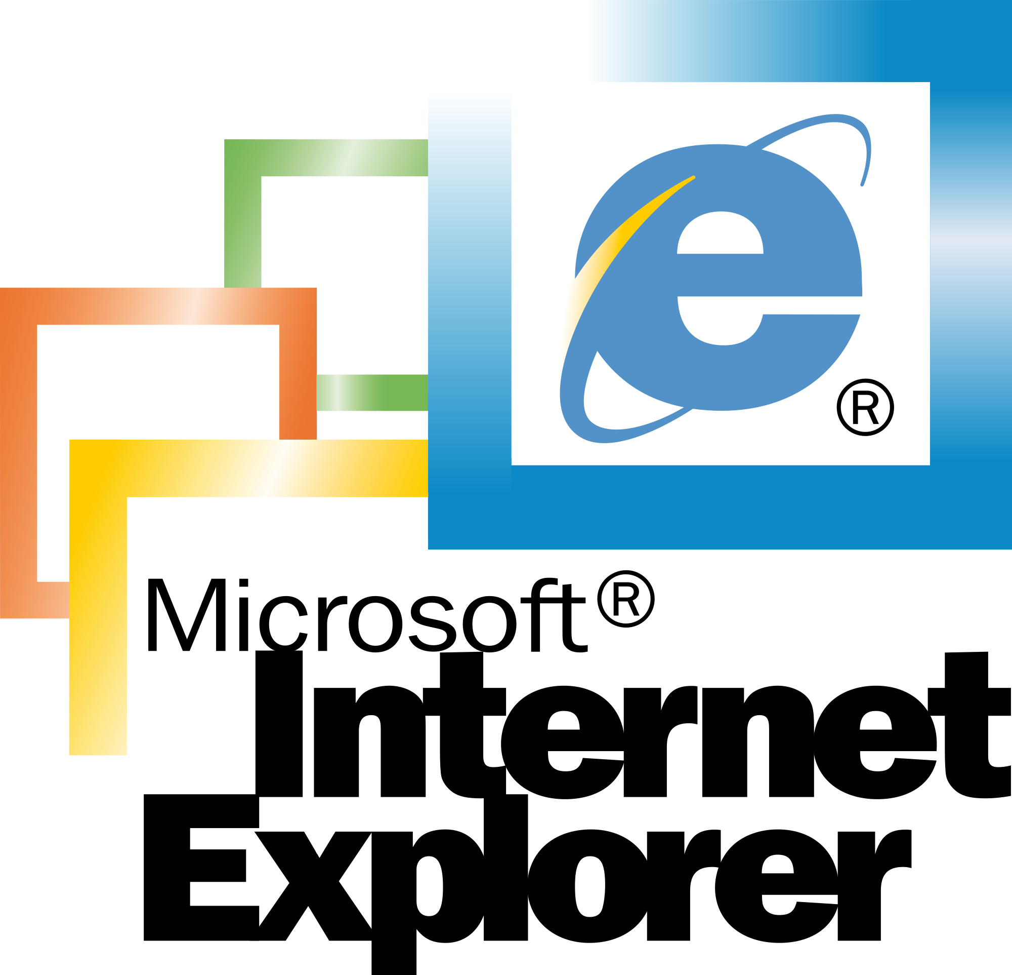 Microsoft Internet Explorer Logo - Microsoft Internet Explorer Old Logo (2000x1925), Png Download