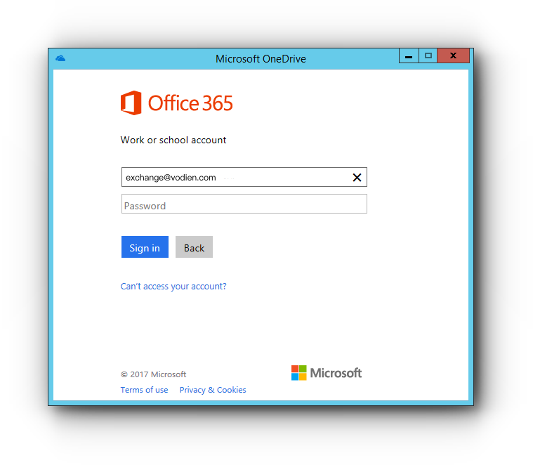 Onedrive Will Then Detect That This Is An Exchange - Office 365 (759x662), Png Download