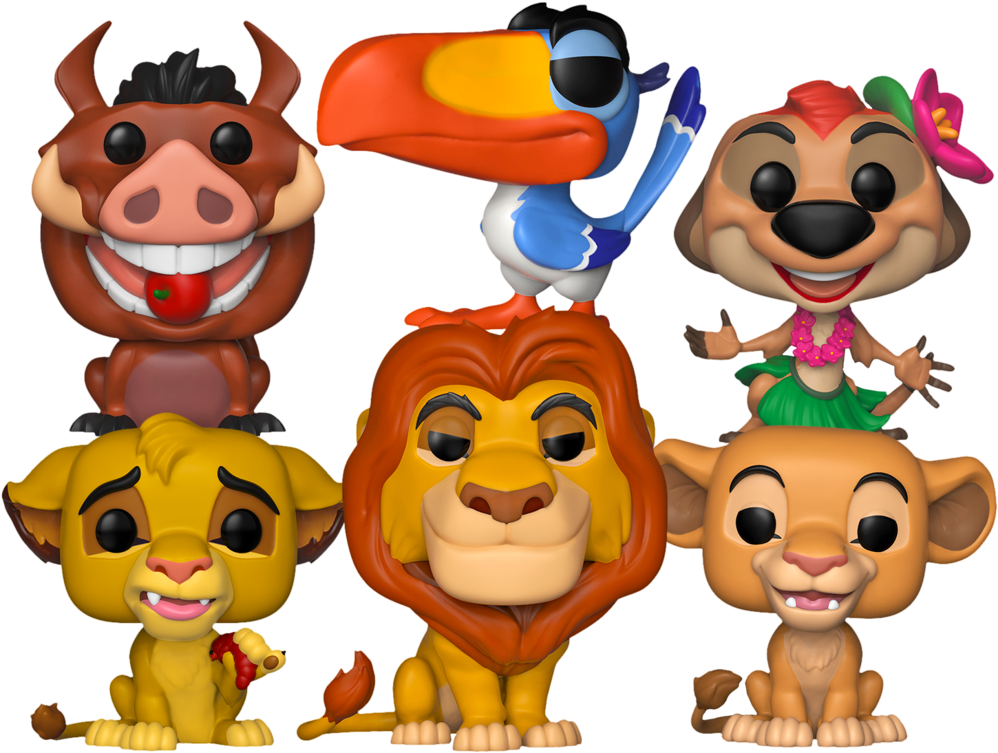 Disney Lion King Set Of - Timon Lion King Funko Pop (1060x800), Png Download