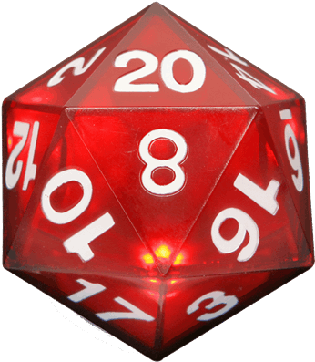 1 Of - Led Crit Hit Würfel (600x600), Png Download