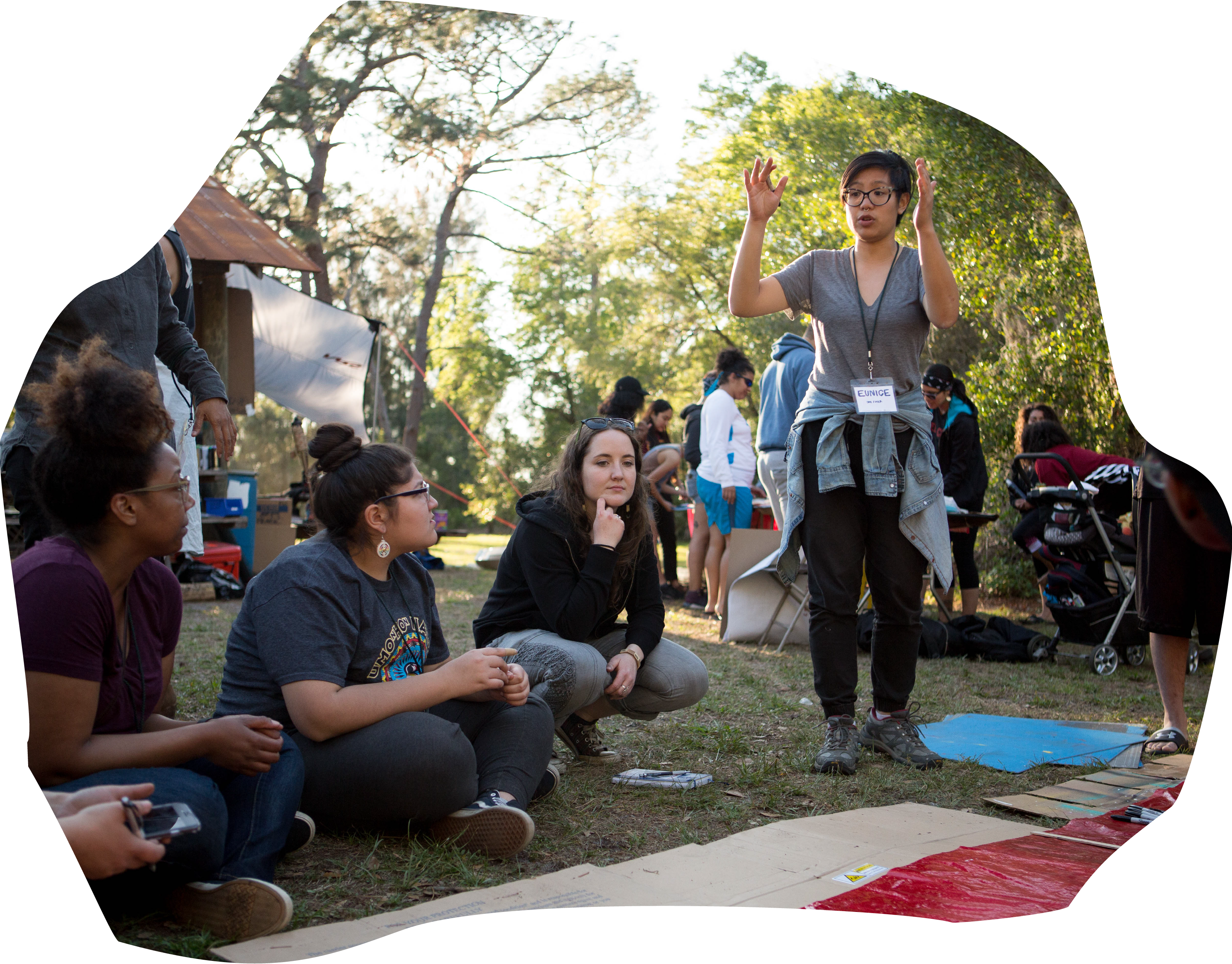 A Group Of Students Sitting In A Circle During A Workshop (3195x2500), Png Download