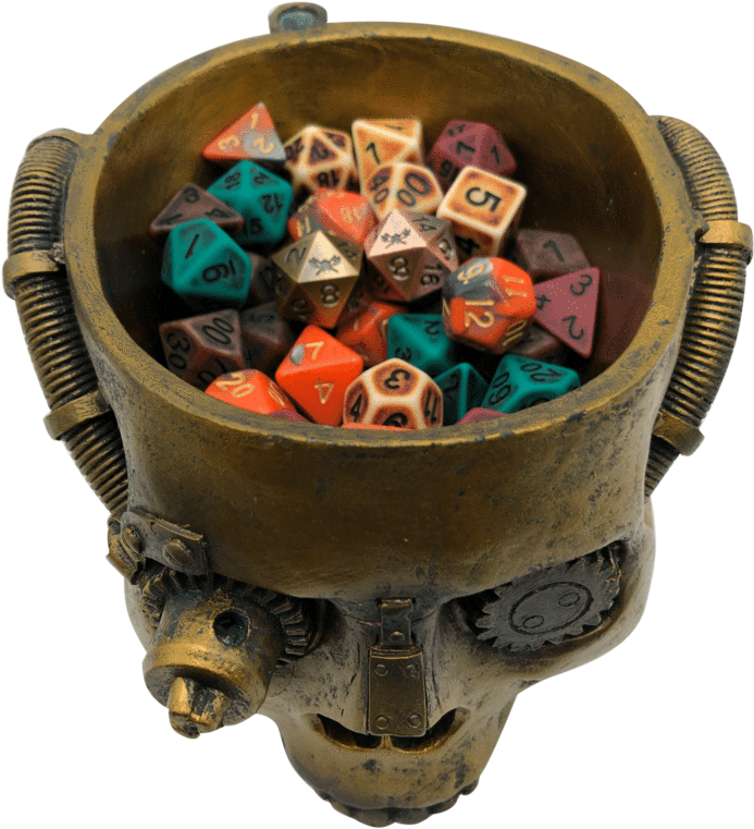 Steampunk Dice Bundle For Dnd - Bead (750x1000), Png Download