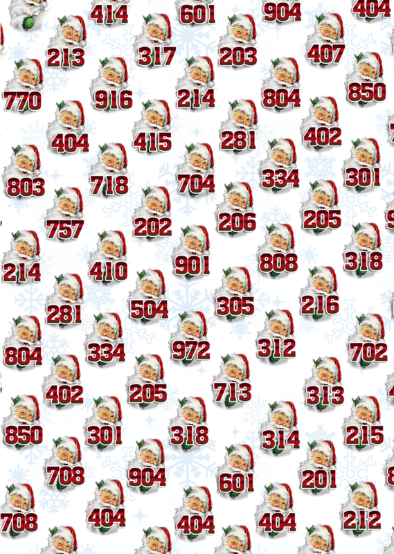 I Got Hos In Different Area Codes Santa Christmas Funny (569x800), Png Download